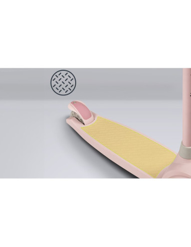 BN-LOE-JESSY_PINK_ROSE,Lionelo - Trotineta pentru copii, Jessy, Pliabila, Pana la 50 Kg, Cu design ergonomic, Cu lumini LED, 56 
