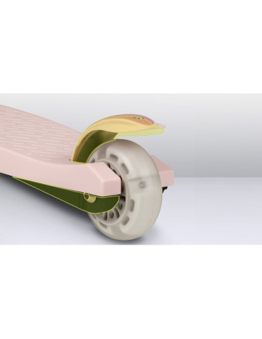 BN-LOE-JESSY_PINK_ROSE,Lionelo - Trotineta pentru copii, Jessy, Pliabila, Pana la 50 Kg, Cu design ergonomic, Cu lumini LED, 56 