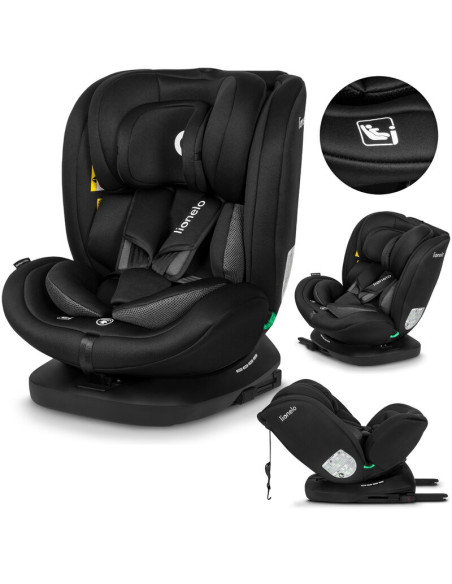 BN-LO-BASTIAAN_I-SIZE_BLACK_CARBON,Lionelo - Scaun auto Bastiaan i-Size, 4 in 1, Protectie laterala, Cu spatar inclinabil in 4 p
