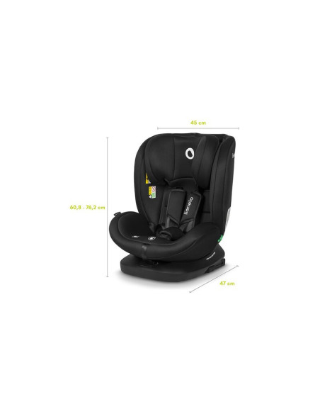 BN-LO-BASTIAAN_I-SIZE_BLACK_CARBON,Lionelo - Scaun auto Bastiaan i-Size, 4 in 1, Protectie laterala, Cu spatar inclinabil in 4 p
