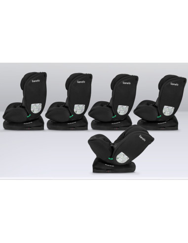BN-LO-BASTIAAN_I-SIZE_BLACK_CARBON,Lionelo - Scaun auto Bastiaan i-Size, 4 in 1, Protectie laterala, Cu spatar inclinabil in 4 p