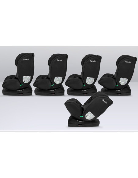 BN-LO-BASTIAAN_I-SIZE_BLACK_CARBON,Lionelo - Scaun auto Bastiaan i-Size, 4 in 1, Protectie laterala, Cu spatar inclinabil in 4 p