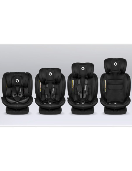 BN-LO-BASTIAAN_I-SIZE_BLACK_CARBON,Lionelo - Scaun auto Bastiaan i-Size, 4 in 1, Protectie laterala, Cu spatar inclinabil in 4 p