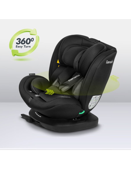 BN-LO-BASTIAAN_I-SIZE_BLACK_CARBON,Lionelo - Scaun auto Bastiaan i-Size, 4 in 1, Protectie laterala, Cu spatar inclinabil in 4 p