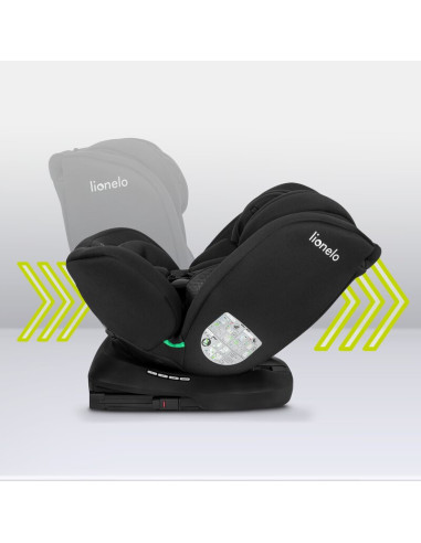 BN-LO-BASTIAAN_I-SIZE_BLACK_CARBON,Lionelo - Scaun auto Bastiaan i-Size, 4 in 1, Protectie laterala, Cu spatar inclinabil in 4 p