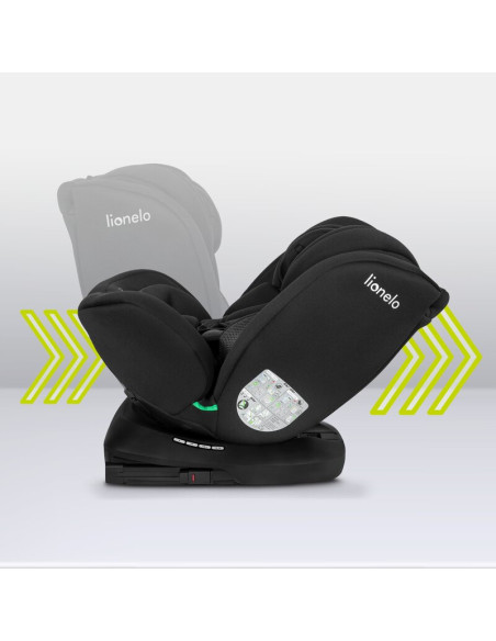BN-LO-BASTIAAN_I-SIZE_BLACK_CARBON,Lionelo - Scaun auto Bastiaan i-Size, 4 in 1, Protectie laterala, Cu spatar inclinabil in 4 p