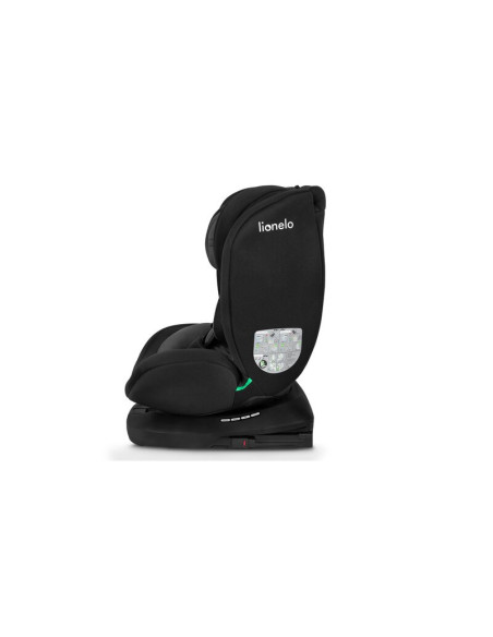 BN-LO-BASTIAAN_I-SIZE_BLACK_GREY,Lionelo - Scaun auto Bastiaan i-Size, 4 in 1, Protectie laterala, Cu spatar inclinabil in 4 poz