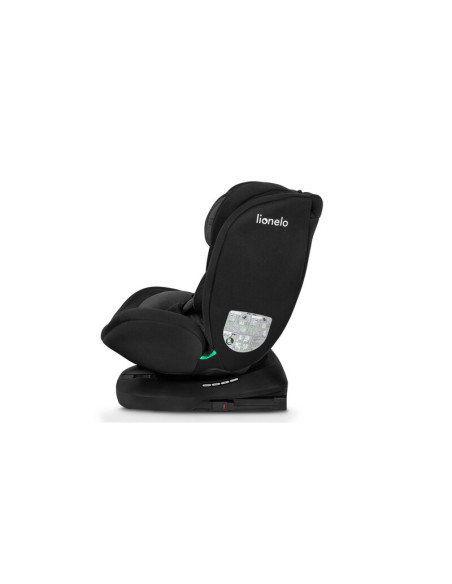 BN-LO-BASTIAAN_I-SIZE_BLACK_GREY,Lionelo - Scaun auto Bastiaan i-Size, 4 in 1, Protectie laterala, Cu spatar inclinabil in 4 poz