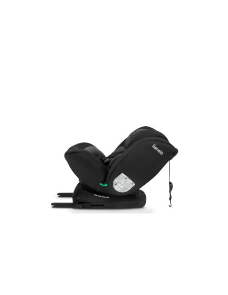 BN-LO-BASTIAAN_I-SIZE_BLACK_GREY,Lionelo - Scaun auto Bastiaan i-Size, 4 in 1, Protectie laterala, Cu spatar inclinabil in 4 poz