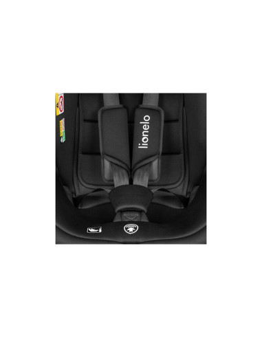 BN-LO-BASTIAAN_I-SIZE_BLACK_GREY,Lionelo - Scaun auto Bastiaan i-Size, 4 in 1, Protectie laterala, Cu spatar inclinabil in 4 poz