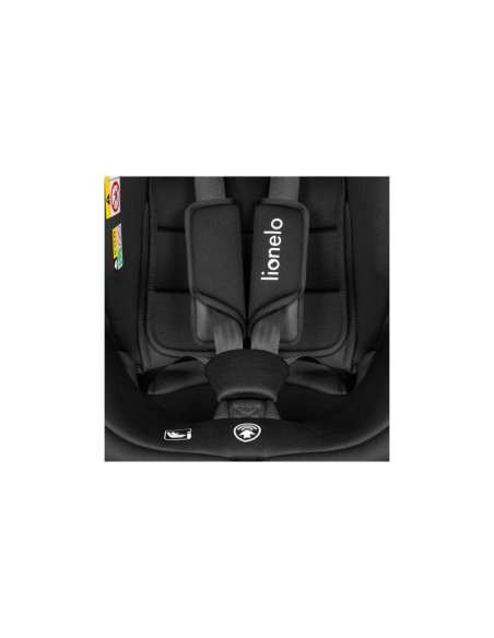 BN-LO-BASTIAAN_I-SIZE_BLACK_GREY,Lionelo - Scaun auto Bastiaan i-Size, 4 in 1, Protectie laterala, Cu spatar inclinabil in 4 poz