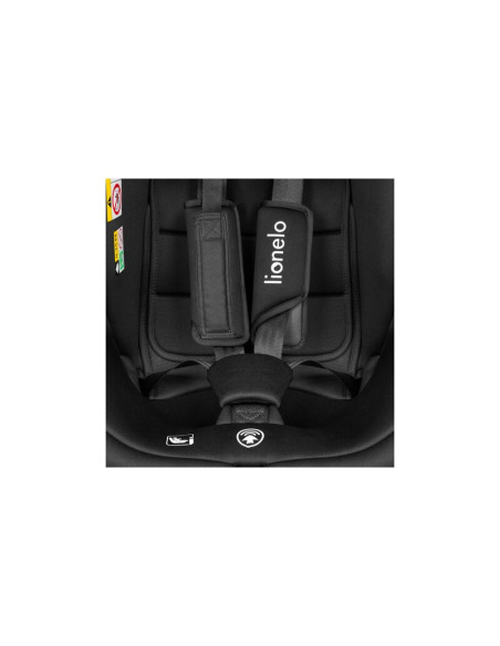 BN-LO-BASTIAAN_I-SIZE_BLACK_GREY,Lionelo - Scaun auto Bastiaan i-Size, 4 in 1, Protectie laterala, Cu spatar inclinabil in 4 poz