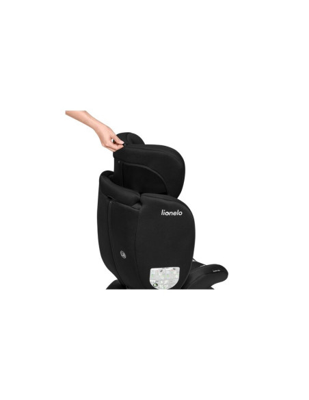BN-LO-BASTIAAN_I-SIZE_BLACK_GREY,Lionelo - Scaun auto Bastiaan i-Size, 4 in 1, Protectie laterala, Cu spatar inclinabil in 4 poz