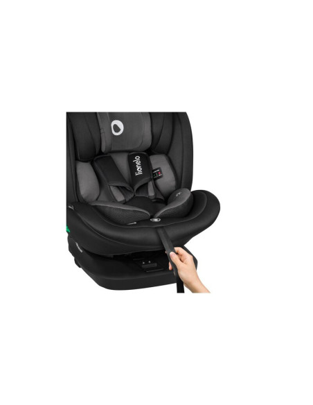 BN-LO-BASTIAAN_I-SIZE_BLACK_GREY,Lionelo - Scaun auto Bastiaan i-Size, 4 in 1, Protectie laterala, Cu spatar inclinabil in 4 poz