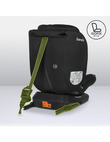 BN-LO-BASTIAAN_I-SIZE_BLACK_GREY,Lionelo - Scaun auto Bastiaan i-Size, 4 in 1, Protectie laterala, Cu spatar inclinabil in 4 poz