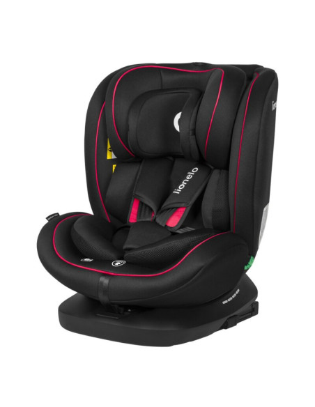 BN-LO-BASTIAAN_I-SIZE_BLACK_RED,Lionelo - Scaun auto Bastiaan i-Size, 4 in 1, Protectie laterala, Cu spatar inclinabil in 4 pozi