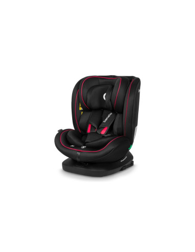BN-LO-BASTIAAN_I-SIZE_BLACK_RED,Lionelo - Scaun auto Bastiaan i-Size, 4 in 1, Protectie laterala, Cu spatar inclinabil in 4 pozi