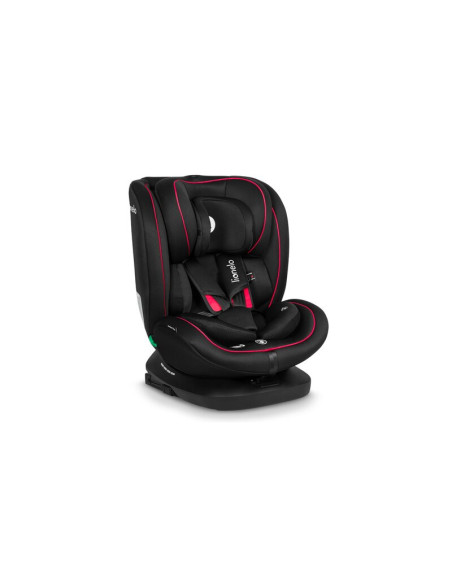 BN-LO-BASTIAAN_I-SIZE_BLACK_RED,Lionelo - Scaun auto Bastiaan i-Size, 4 in 1, Protectie laterala, Cu spatar inclinabil in 4 pozi