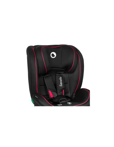 BN-LO-BASTIAAN_I-SIZE_BLACK_RED,Lionelo - Scaun auto Bastiaan i-Size, 4 in 1, Protectie laterala, Cu spatar inclinabil in 4 pozi