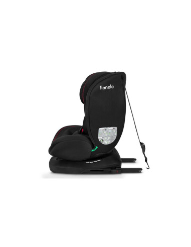 BN-LO-BASTIAAN_I-SIZE_BLACK_RED,Lionelo - Scaun auto Bastiaan i-Size, 4 in 1, Protectie laterala, Cu spatar inclinabil in 4 pozi