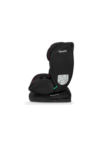 BN-LO-BASTIAAN_I-SIZE_BLACK_RED,Lionelo - Scaun auto Bastiaan i-Size, 4 in 1, Protectie laterala, Cu spatar inclinabil in 4 pozi
