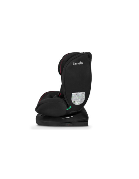 BN-LO-BASTIAAN_I-SIZE_BLACK_RED,Lionelo - Scaun auto Bastiaan i-Size, 4 in 1, Protectie laterala, Cu spatar inclinabil in 4 pozi