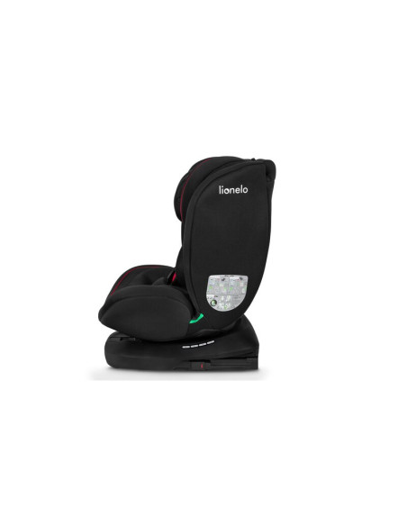 BN-LO-BASTIAAN_I-SIZE_BLACK_RED,Lionelo - Scaun auto Bastiaan i-Size, 4 in 1, Protectie laterala, Cu spatar inclinabil in 4 pozi