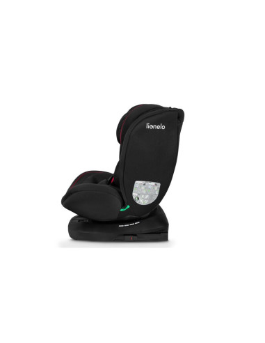 BN-LO-BASTIAAN_I-SIZE_BLACK_RED,Lionelo - Scaun auto Bastiaan i-Size, 4 in 1, Protectie laterala, Cu spatar inclinabil in 4 pozi