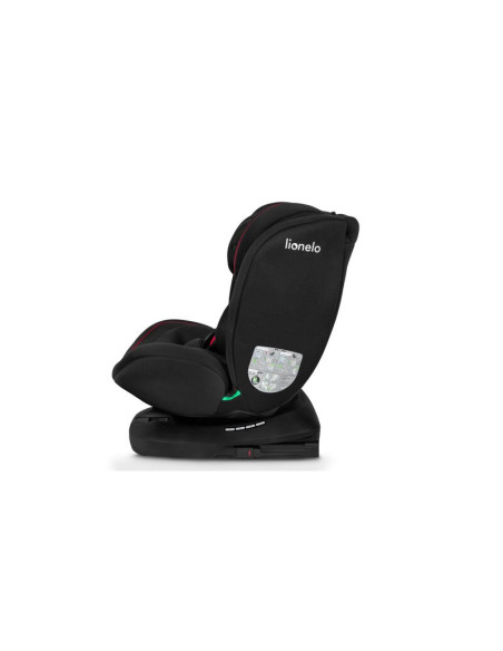 BN-LO-BASTIAAN_I-SIZE_BLACK_RED,Lionelo - Scaun auto Bastiaan i-Size, 4 in 1, Protectie laterala, Cu spatar inclinabil in 4 pozi