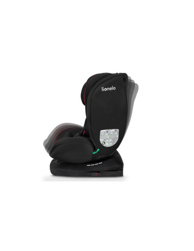 BN-LO-BASTIAAN_I-SIZE_BLACK_RED,Lionelo - Scaun auto Bastiaan i-Size, 4 in 1, Protectie laterala, Cu spatar inclinabil in 4 pozi