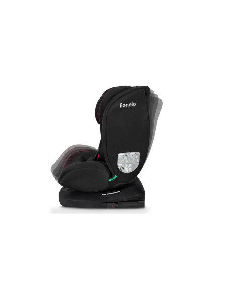 BN-LO-BASTIAAN_I-SIZE_BLACK_RED,Lionelo - Scaun auto Bastiaan i-Size, 4 in 1, Protectie laterala, Cu spatar inclinabil in 4 pozi