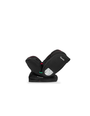 BN-LO-BASTIAAN_I-SIZE_BLACK_RED,Lionelo - Scaun auto Bastiaan i-Size, 4 in 1, Protectie laterala, Cu spatar inclinabil in 4 pozi