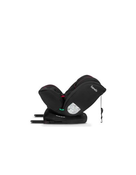 BN-LO-BASTIAAN_I-SIZE_BLACK_RED,Lionelo - Scaun auto Bastiaan i-Size, 4 in 1, Protectie laterala, Cu spatar inclinabil in 4 pozi