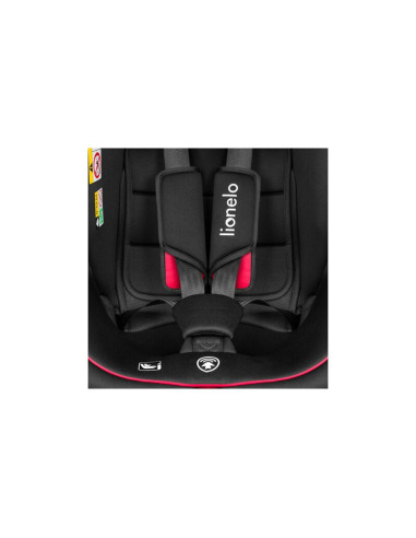 BN-LO-BASTIAAN_I-SIZE_BLACK_RED,Lionelo - Scaun auto Bastiaan i-Size, 4 in 1, Protectie laterala, Cu spatar inclinabil in 4 pozi