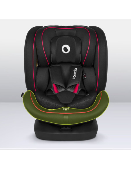 BN-LO-BASTIAAN_I-SIZE_BLACK_RED,Lionelo - Scaun auto Bastiaan i-Size, 4 in 1, Protectie laterala, Cu spatar inclinabil in 4 pozi