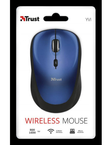 Mouse Trust Yvi, Wireless, blue,TR-19663
