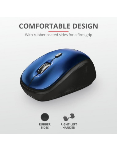 Mouse Trust Yvi, Wireless, blue,TR-19663