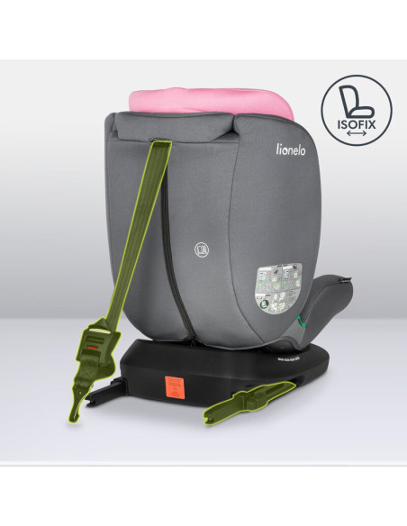 BN-LO-BASTIAAN_I-SIZE_PINK_BABY,Lionelo - Scaun auto Bastiaan i-Size, 4 in 1, Protectie laterala, Cu spatar inclinabil in 4 pozi