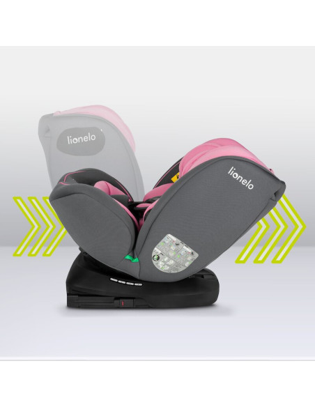 BN-LO-BASTIAAN_I-SIZE_PINK_BABY,Lionelo - Scaun auto Bastiaan i-Size, 4 in 1, Protectie laterala, Cu spatar inclinabil in 4 pozi