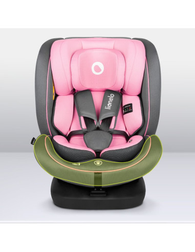 BN-LO-BASTIAAN_I-SIZE_PINK_BABY,Lionelo - Scaun auto Bastiaan i-Size, 4 in 1, Protectie laterala, Cu spatar inclinabil in 4 pozi