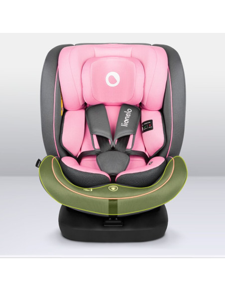 BN-LO-BASTIAAN_I-SIZE_PINK_BABY,Lionelo - Scaun auto Bastiaan i-Size, 4 in 1, Protectie laterala, Cu spatar inclinabil in 4 pozi