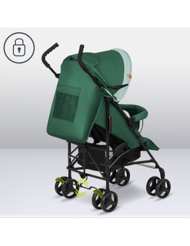 BN-LO-ELIA_GREEN_FOREST,Lionelo - Carucior sport Elia, Cu husa de picioare, Cu plasa de tantari, Conform cu standardul european 