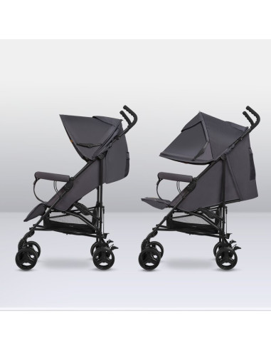 BN-LO-ELIA_GREY_WHITE,Lionelo - Carucior sport Elia, Cu husa de picioare, Cu plasa de tantari, Conform cu standardul european de