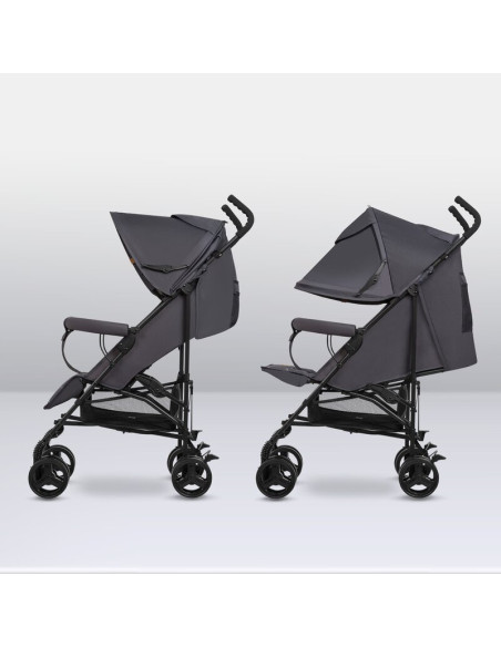 BN-LO-ELIA_GREY_WHITE,Lionelo - Carucior sport Elia, Cu husa de picioare, Cu plasa de tantari, Conform cu standardul european de