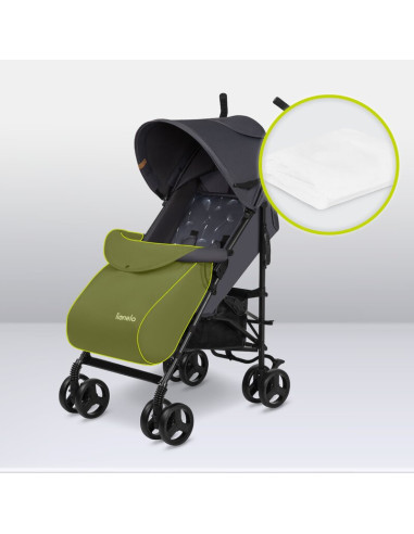 BN-LO-ELIA_GREY_WHITE,Lionelo - Carucior sport Elia, Cu husa de picioare, Cu plasa de tantari, Conform cu standardul european de