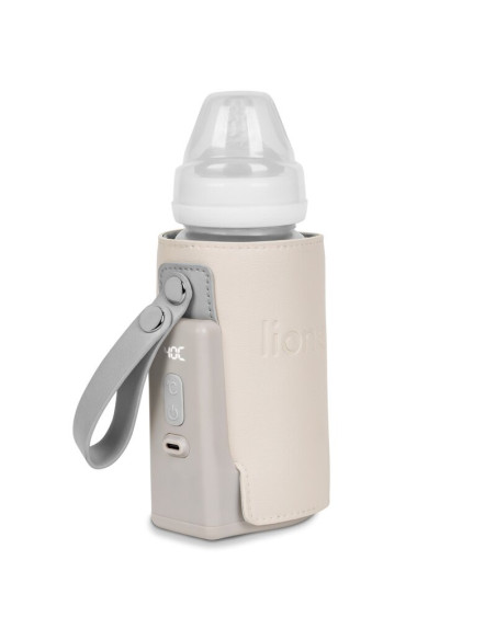 BN-LOC-THERMUP_GO_PLUS_BEIGE_SAND,Lionelo - Incalzitor biberoane ThermUp Go Plus, Portabil, Cu aspect elegant, Temperatura const