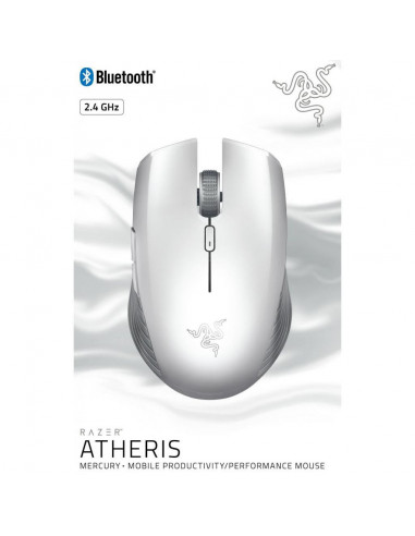 Mouse Razer Atheris Mercury, Bluetooth, alb,RZ01-02170300-R3M1