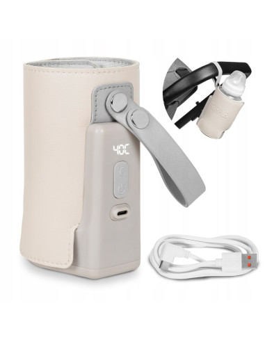 BN-LOC-THERMUP_GO_PLUS_BEIGE_SAND,Lionelo - Incalzitor biberoane ThermUp Go Plus, Portabil, Cu aspect elegant, Temperatura const