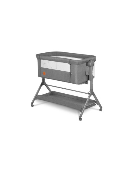 BN-LO-LEONIE_PLUS_GREY_STONE,Lionelo - Patut co-sleeper Leonie Plus, Pliabil, Cu sistem de leganare, Cu setare unghiulara, Regla