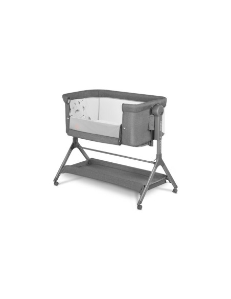 BN-LO-LEONIE_PLUS_GREY_STONE,Lionelo - Patut co-sleeper Leonie Plus, Pliabil, Cu sistem de leganare, Cu setare unghiulara, Regla